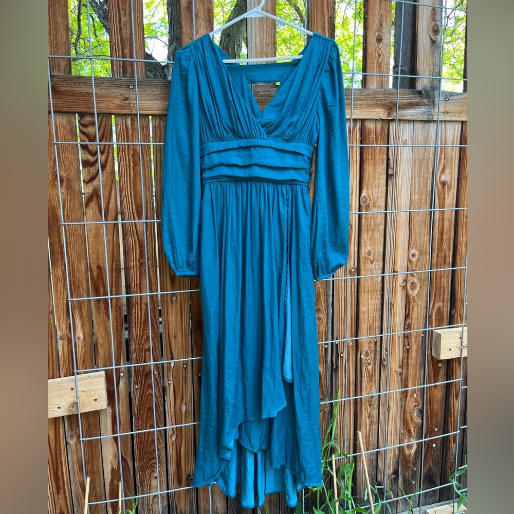 Anthropologie teal dress